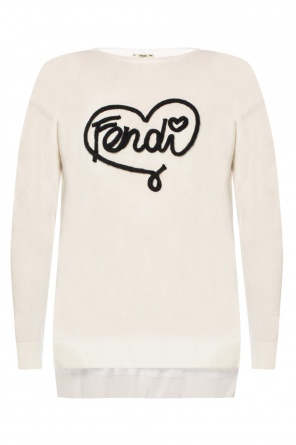 Cashmere sweater with logo, zdjęcie 1 Cashmere sweater with logo od Fendi